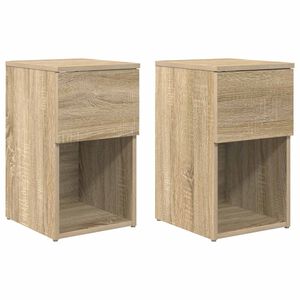 vidaXL Voodikapp 2 pcs Sonoma tamm 29 x 31,5 x 49 cm Tehispuit