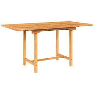 vidaXL pikendatav aialaud, 110-160 x 80 x 75 cm, tiikpuu