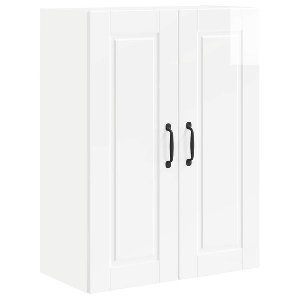 vidaXL K&ouml;&ouml;gikapp uksega Kergelt l&auml;ikiv valge 60 x 31 x 80 cm Tehispuit