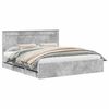 vidaXL Voodi raam sahtliga peaga Betoonhall 180 x 200 cm Inseneripuit