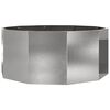 vidaXL Taimekast H&otilde;bedane 120 x 120 x 50 cm Roostevaba teras