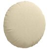 vidaXL Istumispatjad 2 pcs cream &Oslash;80 x 29 cm kangas