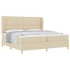 vidaXL Karbi vedrumadrats peaga cream 200 x 200 cm kangas