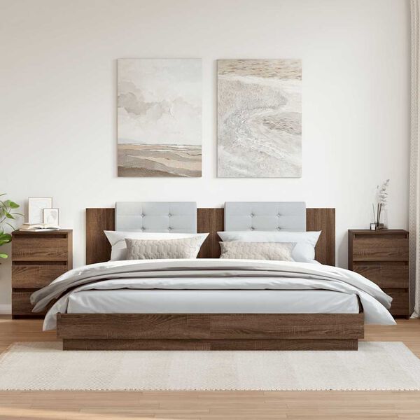 vidaXL &ouml;&ouml;kapid 2 tk, pruun tamm, 40 x 35 x 62,5 cm, tehispuit