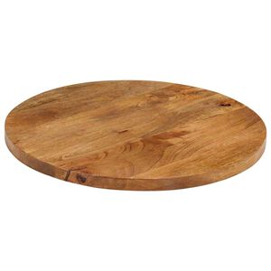 vidaXL &uuml;mmargune lauaplaat, &Oslash; 40x2,5 cm, mangopuit