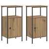 vidaXL &ouml;&ouml;kapid 2 tk Artisan Oak 41x31x80 cm Engineered Wood