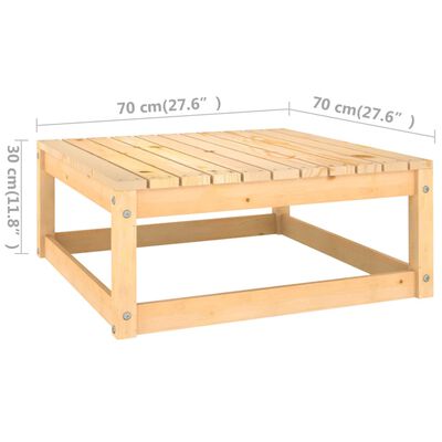 vidaXL 7-osaline aiadiivanikomplekt patjadega, männipuit