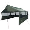 vidaXL Peretelk Armee roheline 600 x 400 x 268 cm Pol&uuml;ester ja teras