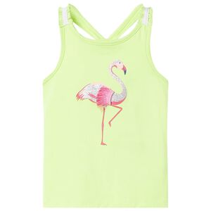 Laste top, neoonkollane, 104