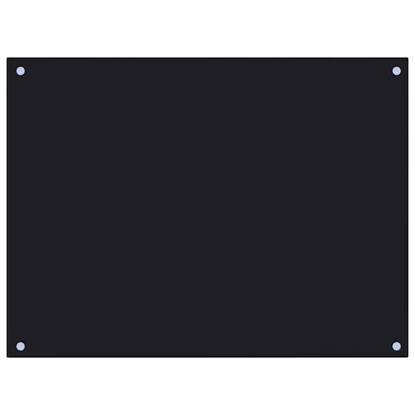 vidaXL köögi pritsmekaitsed 2 tk, must, 80 x 60 cm, karastatud klaas