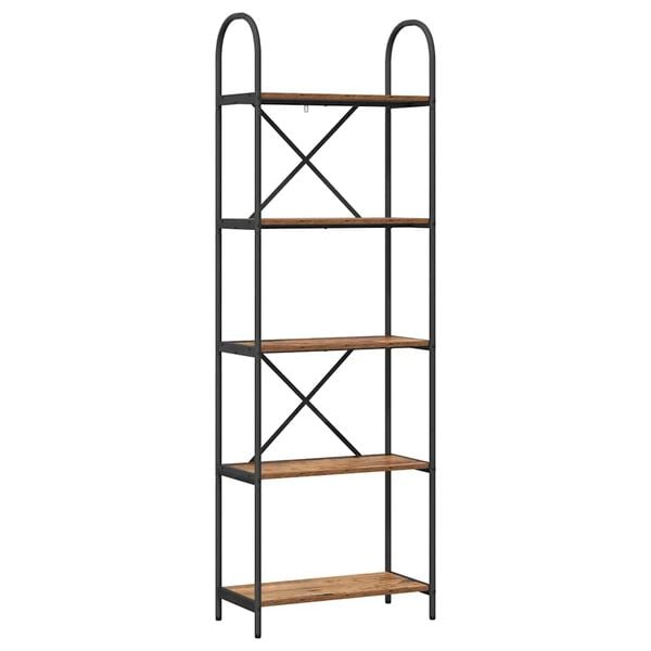 vidaXL Raamatukapp Vana puit 60 x 30 x 183 cm Tehispuit