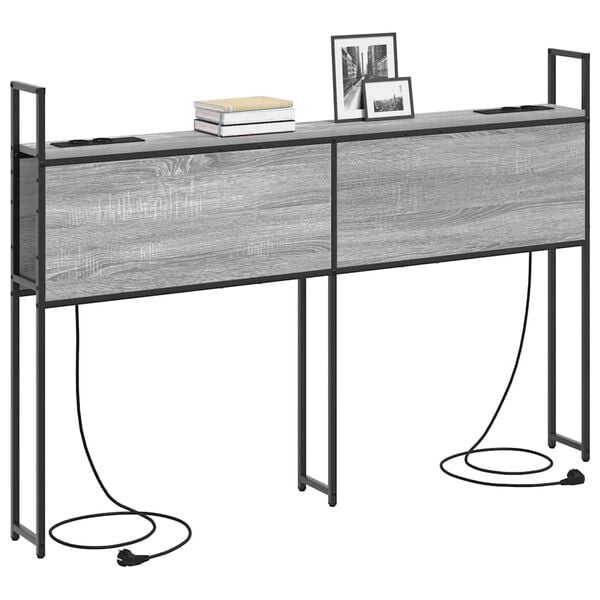 vidaXL S&auml;ilitusega peatoed laadimisjaamaga peaga Hall Sonoma Tehispuit