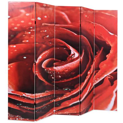 vidaXL kokkupandav sirm 200 x 170 cm, punane roos