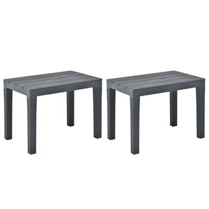 vidaXL aiapingid 2 tk, antratsiithall, plastist