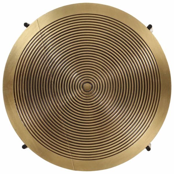 vidaXL kohvilaud, 2 tk, must ja messing, metall