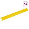 vidaXL kaablikaitse kaldteed 2 tk, 98,5 cm, kollane
