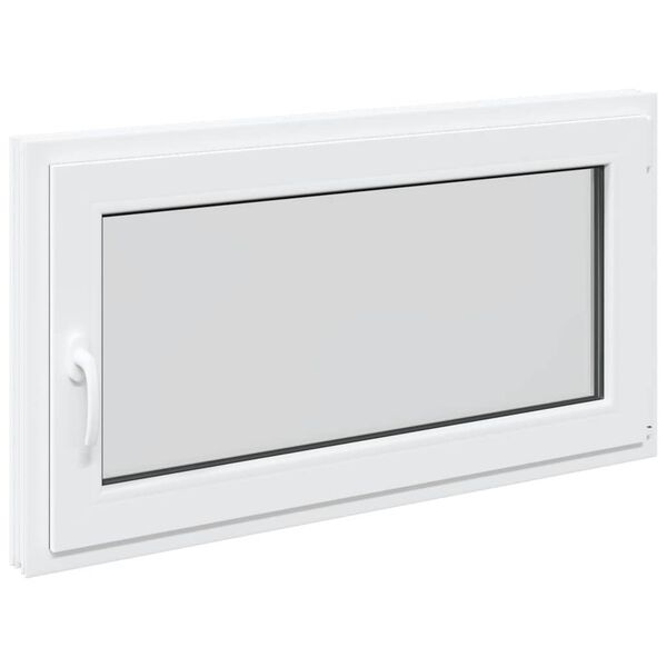 vidaXL keldriaken "RISOR" 110 x 70 cm, kallutatav ja pöördavatav, DIN, parempoolne, valge