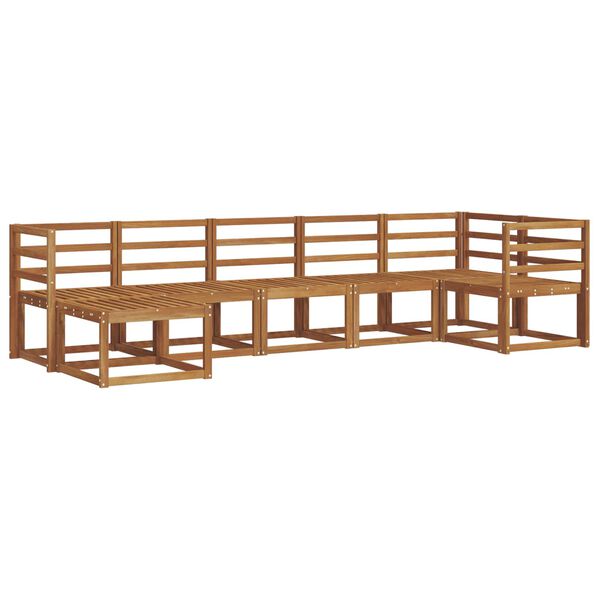 vidaXL V&auml;li diivanikomplekt 7 pcs Neutraalne Tugev akatsiapuu