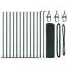 vidaXL Keevitatud Traat Aed Betoonalusega 25 x 0,6 m PVC-kaetud teras