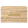 vidaXL seinale kinnitatav öökapp, Sonoma tamm, 35 x 35 x 20 cm