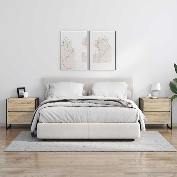 vidaXL &Ouml;&ouml;kapp sahtliga Sonoma 50 x 39.5 x 50 cm Tehispuit