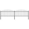 vidaXL aed teravatipuline, teras, (0,5&ndash;0,75) x 3,4 m, must