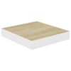 vidaXL seinariiulid, 4 tk, tamm ja valge, 23 x 23,5 x 3,8 cm MDF