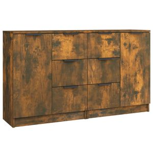 vidaXL puhvetkapid 2 tk, suitsutatud tamm, 60 x 30 x 70 cm, tehispuit