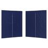 vidaXL Peotelgi k&uuml;lgtool 2 tk 200 x 195 cm Sinine PE ja teras