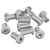 vidaXL Lukustusmutter 2857 pcs Nikkel Teras