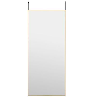 vidaXL uksepeegel, kuldne, 40 x 100 cm, klaas ja alumiinium