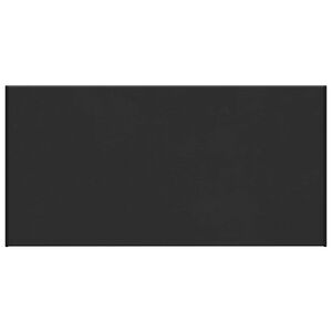 vidaXL Akna aluskate Musta puidu mustriga 100 x 45 x 4,5 cm PVC