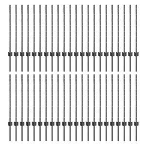 vidaXL Maatrikse posti 44 tk Hall 120 cm Pulberv&auml;rvitud teras
