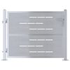 vidaXL Aia aed 85 x 70 cm Roostevaba teras H&otilde;bedane Lukustatav