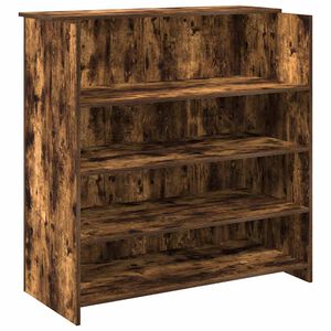 vidaXL vastuv&otilde;tulaud, suitsutatud tamm, 100x50x103,5 cm, tehispuit