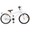 vidaXL Laste Bike 22 Tolli 7-12 aastastele Valge