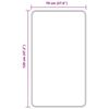 vidaXL Libisemisvastane vannimat Hall 70 x 120 cm PP