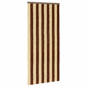 vidaXL S&auml;&auml;sev&otilde;rk Chenille Pruun ja beež 100 x 220 cm 100% PP