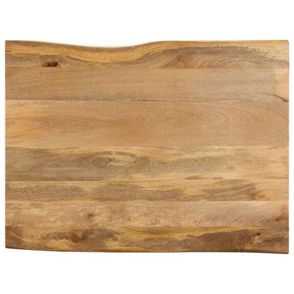 vidaXL lauaplaat, 110 x 80 x 3,8 cm, naturaalsete servadega, mangopuit