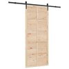 vidaXL Libisev uks Naturaalne 80 x 208 cm Toekas m&auml;nnipuit