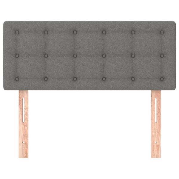 vidaXL voodipeats, tumehall, 100x5x78/88 cm, kangas