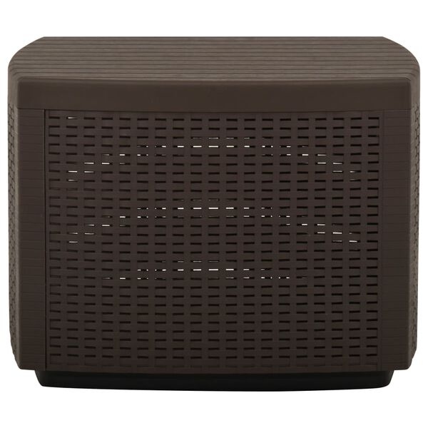 vidaXL aialaud, helepruun, 53 x 53 x 40 cm, plast