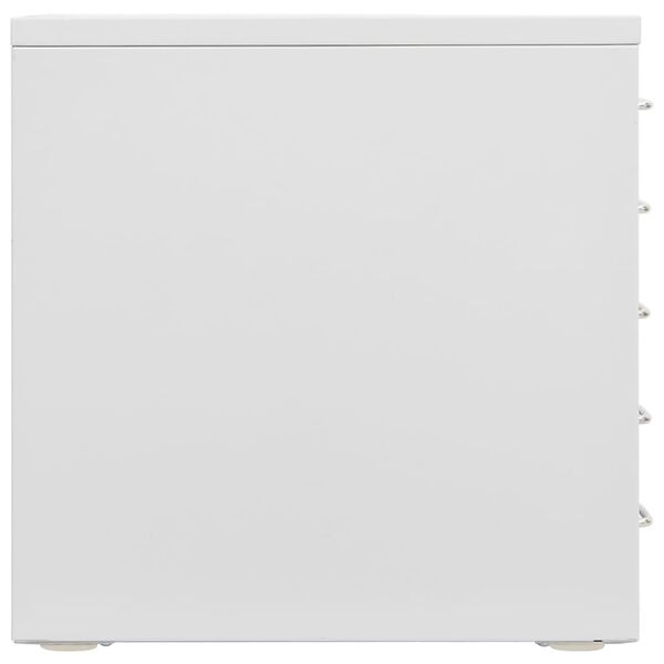 vidaXL kontorikapp, hall, 28 x 35 x 35 cm, metall