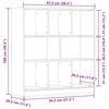 vidaXL raamatukapp vana puit 97,5x29,5x100 cm tehniline puit