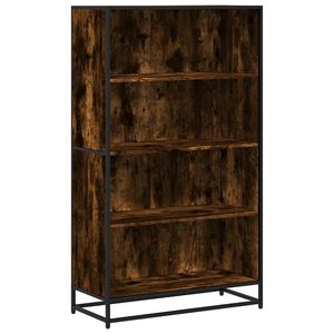 vidaXL raamaturiiul, suitsutatud tamm, 80,5x35x139 cm, tehispuit