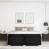 vidaXL Voodi raam madratsiga Must 180 x 200 cm kangas