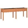 vidaXL voodriga taimelava, pruun, 203 x 53 x 76 cm, nulupuit