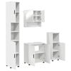 vidaXL Vannitoa m&ouml;&ouml;bleset 4 tk Valge 61 x 35 x 64 cm Tehispuit, Metall