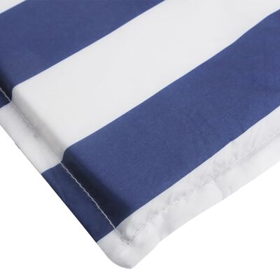 vidaXL päevitustooli padi, sinise/valge triibuline, oxford kangas