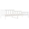 vidaXL p&auml;evavoodi ilma madratsita, valge, 90 x 200 cm, m&auml;nnipuit